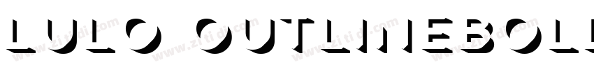 Lulo OutlineBold字体转换